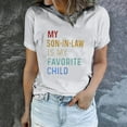 thumbnail image 2 of LYXSSBYX Womens T Shirts Graphic Tees Trendy Women's Letter Printed Short Sleeved Casual Loose Top Short Sleeved Round Neck Top/shirt, 2 of 6