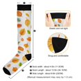 thumbnail image 3 of FORMRS Womens Knee High Socks Casual Long Thick Travel Daily Wear, 2 Pairs, Yellow Leaves, 3 of 6