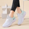 thumbnail image 3 of CAICJ98 Chaussures de Marche pour Femmes, Slip-On, Maille Respirante, Espadrilles Mode, Confort, Plateforme Compensée, Vert, 3 of 4