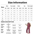 thumbnail image 4 of Women's Mock Neck Two Piece Sets Summer Sleeveless Tank with Wide Leg Crop Pants Casual Vacation Lounge Outfits 2026 Orange L, 4 of 7
