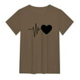 thumbnail image 6 of Bjutir Graphic Tees For Women Spring Fashion Casual Floral Print Short Sleeve T Shirt Blouse Top Ag L, 6 of 6