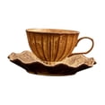 thumbnail image 3 of Taza de café de cerámica, taza de té con asa, utensilios de café con diseño Floral, taza de café expreso con leche de 200ml, taza de café para regalo, 3 of 10