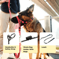 thumbnail image 4 of Zevey Dog Headcollar With Leash And Safety Strap Stops Heavy Pulling On The Leash Padded Reflective Head Halter For Small Medium Large Dogs Adjustable Head Harness For Training And Walking, (L, RED), 4 of 6