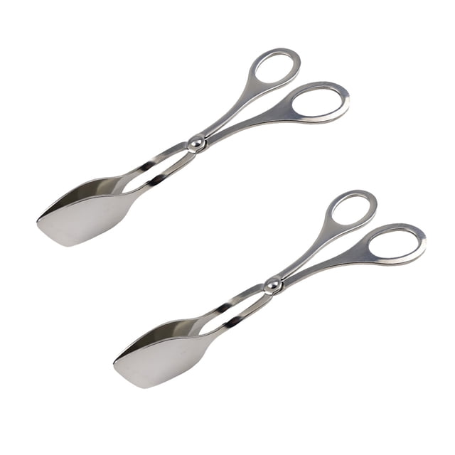 Utensilios compactos para servir, pinzas pequeñas de acero inoxidable para actividades al aire libre y aperitivos, herramientas de cocina duraderas de calidad alimentaria para cocinar, bufés,