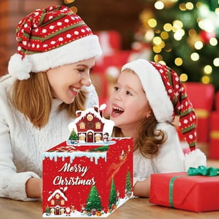 Petite Boîte En étain Rouge Joyeux Noël - Pour Cadeaux Ou Rangement - Neuve