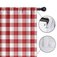 thumbnail image 4 of Blackout Kids Curtains,Red and White Plaid Pattern Childrens Insulated Curtains Set Of 2,Bedroom Essentials,Toddler Room Decor 52"x63", 4 of 5