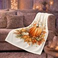 thumbnail image 6 of Rustic Harvest Pumpkin Still Life Autumn Farmhouse Living, Cozy Friendship Quote Scene, Warm Flannel Blanket for Ranch House and Living Room, Art Lovers Thanksgiving Gift, Festive Home Decor, 6 of 9