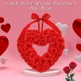 thumbnail image 6 of ERTZAE Valentine'S Day Wreath Red Mesh Heart Wreath,16" Adorable Rose Heart Wreath For Themed Valentine'S Styling Heart Burlap Wreath,Heart Pattern Bow Ornament,Front Door Wedding Decor,Heart Wreath, 6 of 8