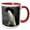 Red/White, variant on 3drose, Antarctica. Brown Bluff. Adelie Penguins., 11oz Two-tone Green Mug