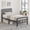 Gray, variant on Bedofmine 12 Inch Twin Bed Frames with Upholstered Headboard and Metal Footboard, Heavy Duty Metal Twin Size Bed Frame, No Box Spring Needed, Easy Assembly