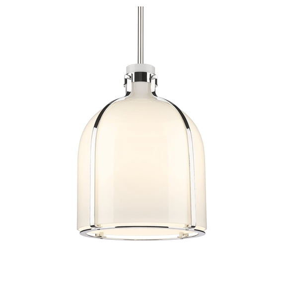 818-12PN-Z-Lite-Pearson - 1 Light Chandelier In Transitional Style-16.5 Inches Tall and 12.25 Inches Wide-Polished Nickel Finish