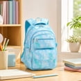 thumbnail image 3 of Girls School Backpack Set 3 Piece Tie Dye Laptop Bag with Lunch Box Pencil Case, Cute Bookbag for Teen Boys Kids Elementary Middle School, Blue Nylon, 3 of 6
