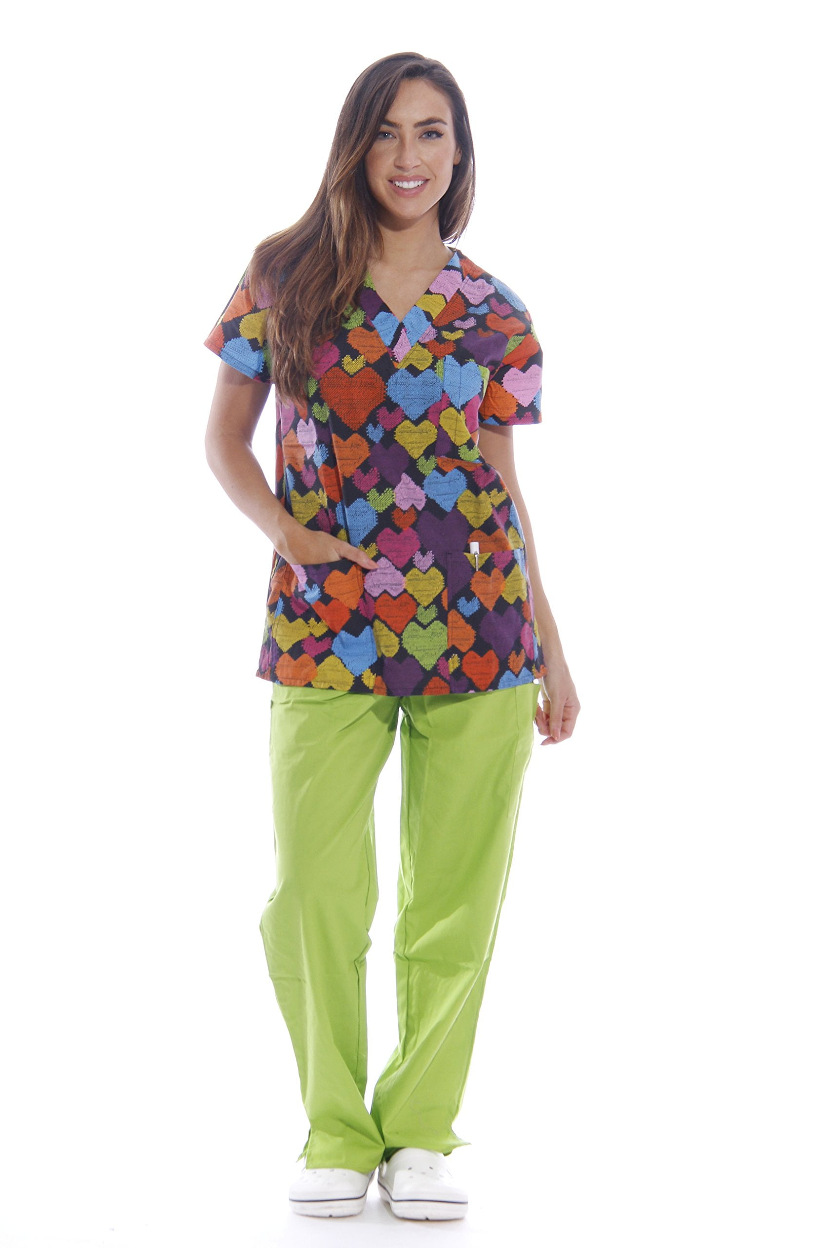 printed nursing scrubs