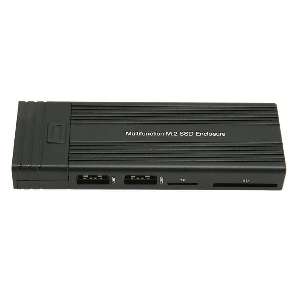 M.2 SSD Enclosure, Multifunction USB3.2 Gen2 PCI Solid State Drive Enclosure, M.2 NVMe SSD Enclosure for NVMe for for Linux for OS X