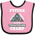 thumbnail image 3 of Inktastic Future Triathlon Champ Run Swim Boys or Girls Baby Bib, 3 of 4