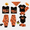1.Halloween Bat, variant on PatPat Halloween Pajamas Family Matching Letter & Bat Print Short Sleeve Pajamas Sets for Pet, Black & Orange