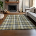 thumbnail image 6 of Addison Rugs Mayfield Washable Transitional Plaid Gray Rectangle Rug, 5' x 7'6", 6 of 6