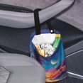 thumbnail image 3 of Yuyamidu Sunset Car Garbage Bag Coconut Tree Auto Trash Bags Reusable Automobile Waste Basket Holder Accessories SUV Truck Sedan Interior Decoration, 3 of 7