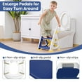 thumbnail image 3 of Primlect Potty Training Toilet Seat, 2 in 1 with Ladder, Adjustable Height ,for Ages 1-3, Blue, 3 of 8