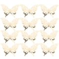 thumbnail image 1 of 12 pegatinas de mariposa 3D con purpurina para pared, decoración de fiestas y pasteles., 1 of 6