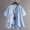 Sky Blue, variant on Ladies Shirts Summer Top for Women Shirts Elegant Chinese Button Blouse for Everyday Wear Sky Blue One Size