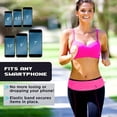 thumbnail image 2 of Running Belt, Hidden Sports Waist Bag, Runner Fanny Pack for Women and Men, Adjustble Waist Band Pack for Storage Phone L, 2 of 7
