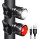 thumbnail image 1 of Luces traseras de bicicleta recargables por USB, luz trasera LED, 3 modos de luz, aptas para bicicletas de montaña, bicicletas de carretera, mochilas, impermeables y se instalan en segundos., 1 of 5
