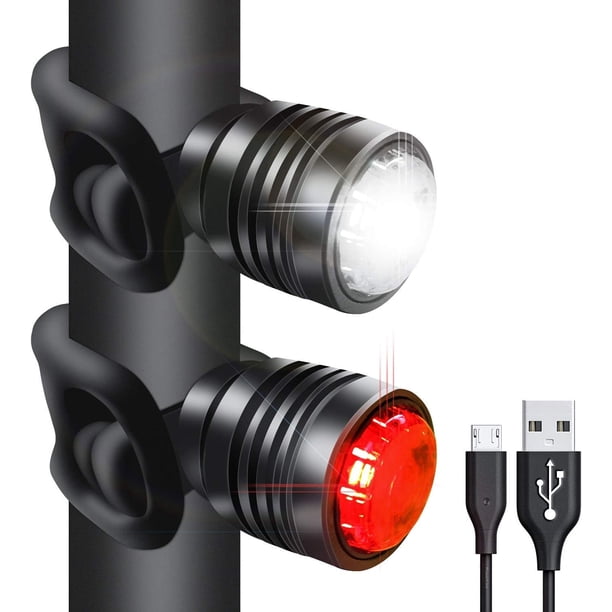 Luces traseras de bicicleta recargables por USB, luz trasera LED, 3 modos de luz, aptas para bicicletas de montaña, bicicletas de carretera, mochilas, impermeables y se instalan en segundos.