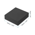 thumbnail image 2 of Uxcell 4x4x1.2" Rubber Bench Block Square Stamping Base Hammering Metal, Black, 2 of 5