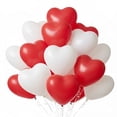 thumbnail image 2 of PMU Valentine’s Day Heart Shaped Balloons 15 Inch PartyTex Premium Red and White Latex Valentines Day, Weddings, Birthdays, Anniversaries, Engagements Pkg/12, 2 of 8