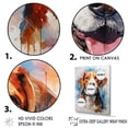 thumbnail image 3 of Designart "Blissful Beagle III" Animals Dog Floater Framed Canvas Art Print, 3 of 5