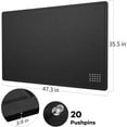 thumbnail image 4 of Large Bulletin Board Large Cork Board Alternative for Wall x es Felt Board Foldable Notice Board Pin Board Vision Board -, 4 of 8