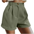 thumbnail image 1 of Birdeem Shorts pour Femmes Mode Shorts Unis Amples Décontractés Shorts Taille Haute pour Dames, 1 of 12