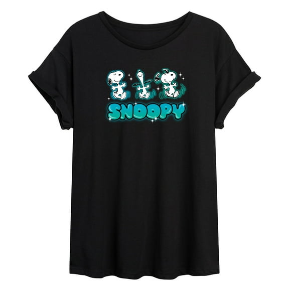 Peanuts - Snoopy - Juniors Ideal Flowy Muscle T-Shirt