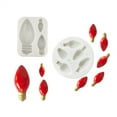 thumbnail image 4 of putnchl Christmas Light Bulb Silicone Mold Sugarcraft Chocolate Cupcake Baking Mold Fondant Tools, 4 of 5