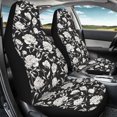 thumbnail image 4 of POLERO Black Floral Print Front Seat Cover for Van, 2 Pack Breathable Car Seat Covers Anti-Scratch Wrap Around Fit Vehicle Seat Covers, 4 of 13