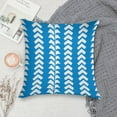 thumbnail image 5 of Blue And White Modern Art Geometric Pillow Covers,Blue And White Modern Art Geometric Throw Pillow Covers 18"×18" ,Living Room Sofa Couch Pillow Covers,Decorative Pillow Covers, 5 of 7