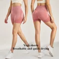 thumbnail image 2 of Pantalones cortos de yoga para mujer, pantalones cortos de entrenamiento de cintura alta, pantalones cortos de yoga para fitness, pantalones cortos para correr con levantamiento de glúteos, 2 of 5