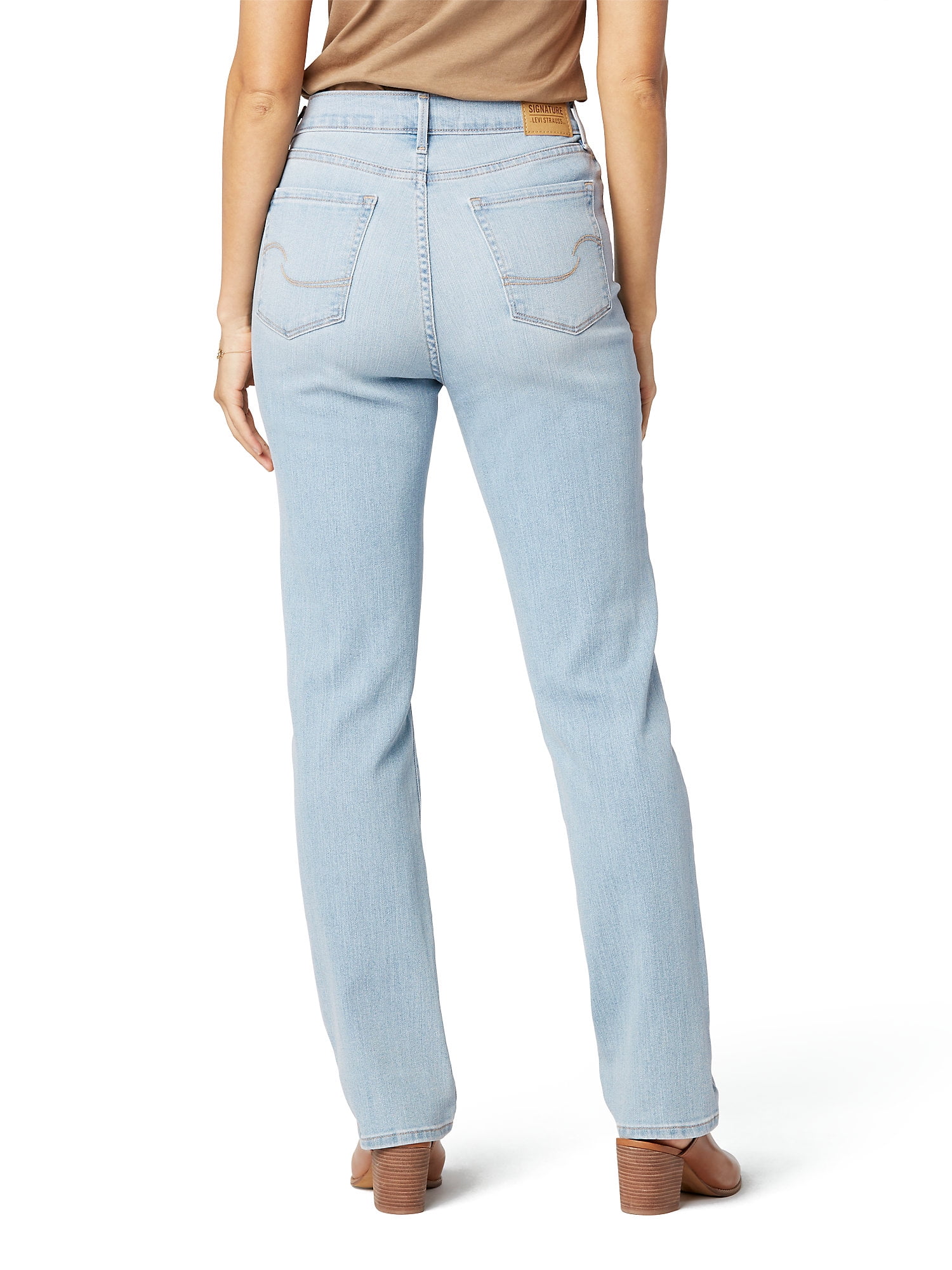 Levi Strauss Signature Women's and Women's Plus High Rise Straight Jean, Sizes 2-28