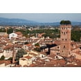 thumbnail image 2 of Eggers, Julie 18x13 White Modern Wood Framed Museum Art Print Titled - Italy-Tuscany-Lucca The rooftops of the historic center of Lucca and the Guinigi tower, 2 of 4