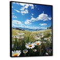 thumbnail image 2 of Designart "pasture Bliss" Floral Floater Framed Wall Art Print, 2 of 7