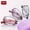 1.0X, variant on 3 Pack Lightweight Foldable Oval Reading Glasses for Women Men, PC Frame Fashion Eyewear with Same-Color Storage Box, Compatible with Daily Vision Needs