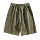 thumbnail image 3 of pstuiky Pantalones cortos deportivos, Pantalones cortos deportivos de verano para hombre con cintura elástica y bolsillos con cordón de color liso Pantalones cortos de golf, 3 of 3