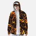 thumbnail image 2 of Balery Orange Lightning Sudadera ligera de manga larga con capucha y protección solar UPF 50+ para hombre y mujer, ideal para pesca y running-Medium, 2 of 7