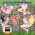 thumbnail image 4 of Outdoor Rug – Reversible Waterproof Plastic Straw Mat – Stain Resistant, Washable & Collapsible – Non-Shedding, Easy Clean – Patio, Garden, Deck, RV, Campin - Black Coffee, 9x12ft (274x366cm), US Spec, 4 of 7