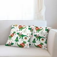 thumbnail image 5 of Throw Pillow Covers,Set of 2 Pillowcase Decor for Couch Sofa Bedroom Car Living Room,Dinosaur Christmas Doodle Size 18 * 18 inch, 5 of 6