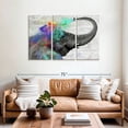 thumbnail image 2 of Elephant Stock Colorful Elephant Splash Wall Art - Horizontal Multi Panel Canvas - Living Room Wall Decor - Animal Multi Panel - Gray And Turquoise Decor - 57" x 36", 2 of 8