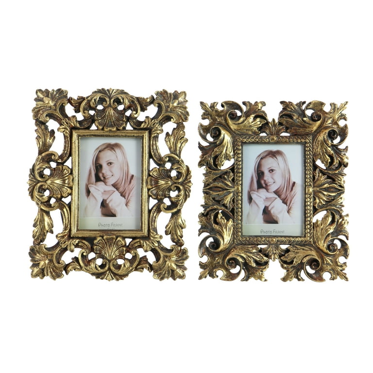Wide Ornate Picture Shabby Chic Frame Picture Frame Photo frames Gold ,White