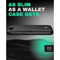 thumbnail image 5 of TORU CX HYBRID for iPhone SE (2022) / SE (2020) / iPhone 8 / iPhone 7 Wallet Case | Dual Layer Slim Protective Hard Cover with Hidden 2-Credit Card Slot Holder - Ocean Waves Pattern, 5 of 7