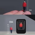 thumbnail image 4 of hengtong 2pcs 1/64 Scale People Figures Mini Miniature People Model Layout Decoration, 4 of 7